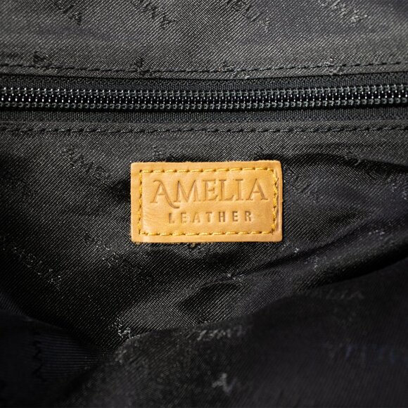 Women Hand-Tooled Hair-On Shoulder Fringe Bag - Picture 7 of 10